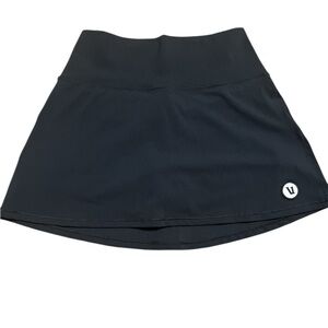 Vuori Skirt Skort Lined Soft Knit | Black | Size: XS